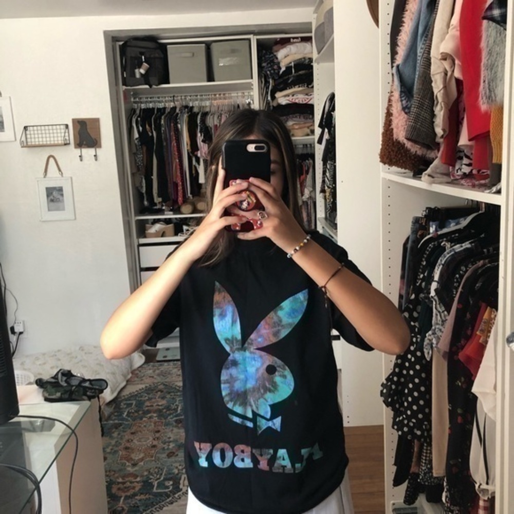 Playboy black graphic tee